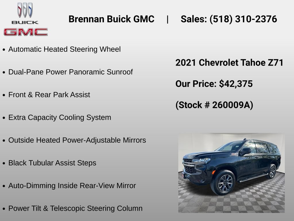 Certified 2021 Chevrolet Tahoe Z71 w/ Z71 Signature Package AWD/4WD image 30