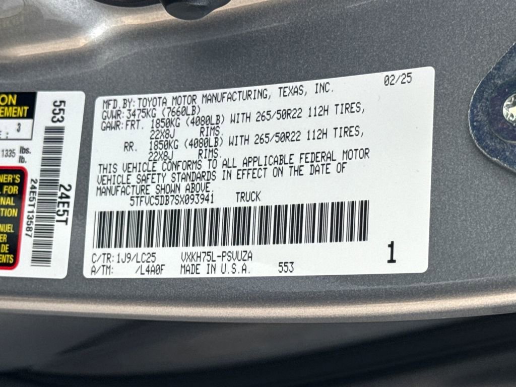 Used 2025 Toyota Tundra Capstone image 46