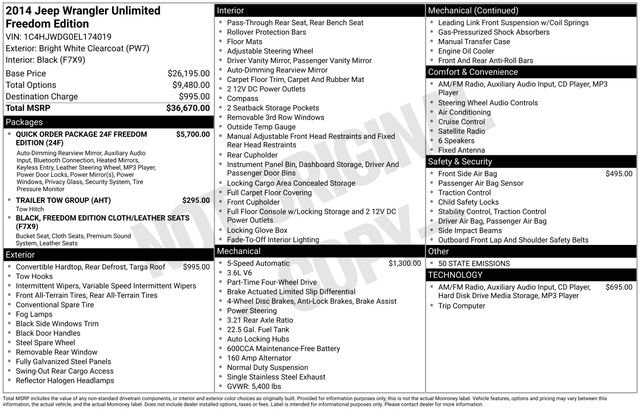 Used 2014 Jeep Wrangler Unlimited Sport image 34