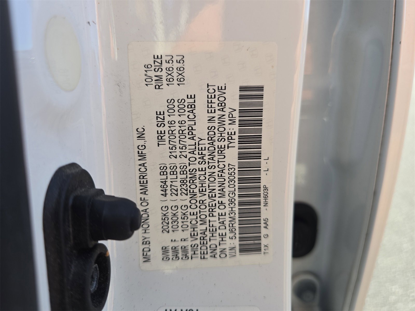 Used 2016 Honda CR-V LX image 27