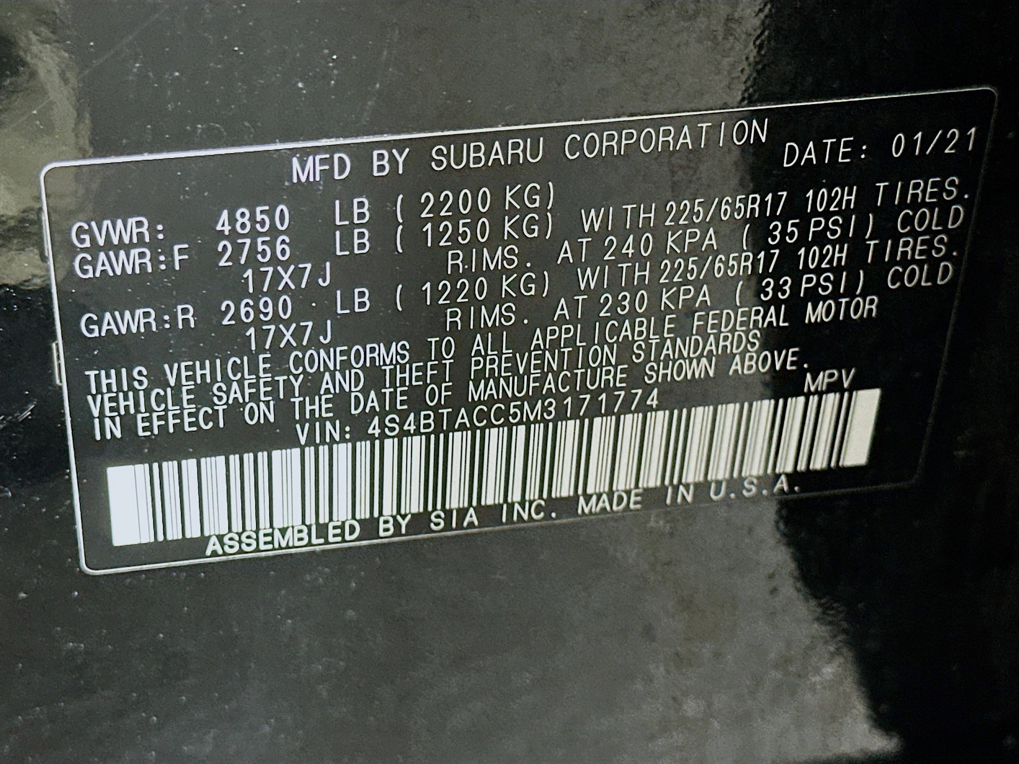 Used 2021 Subaru Outback Premium image 12