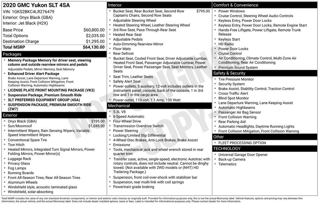 Used 2020 GMC Yukon SLT image 2