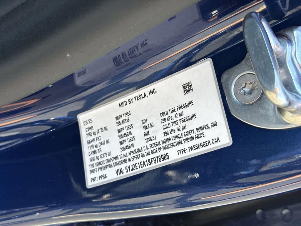 Used 2025 Tesla Model 3 Long Range RWD image 10
