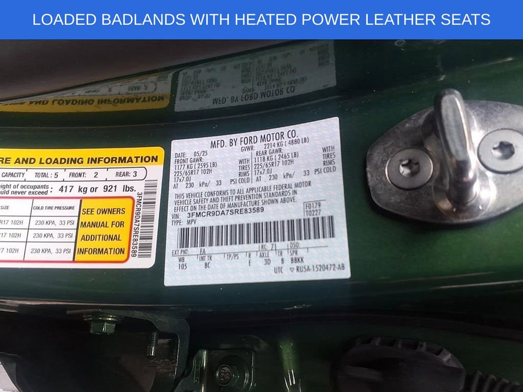 Used 2025 Ford Bronco Sport Badlands image 29