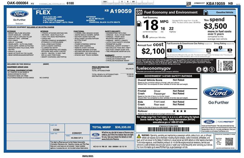 Used 2019 Ford Flex SEL image 3