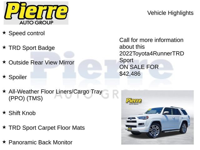 Used 2022 Toyota 4Runner TRD Sport w/ Technology Package AWD/4WD image 23
