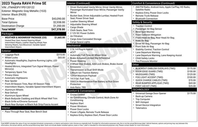 Used 2023 Toyota RAV4 SE w/ Weather & Moonroof Package image 10