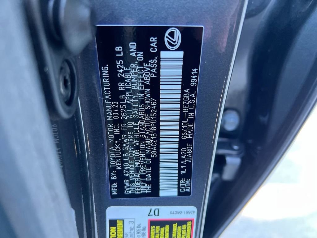 Certified 2023 Lexus ES 350 w/ Accessory Package (Z1) image 22