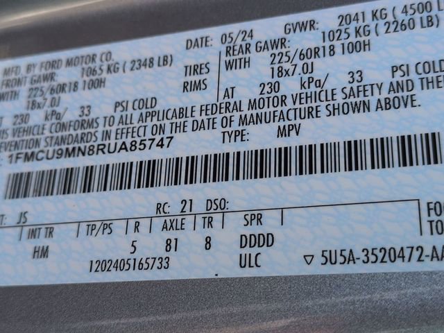 Used 2024 Ford Escape ST-Line w/ Tech Pack #1 image 35