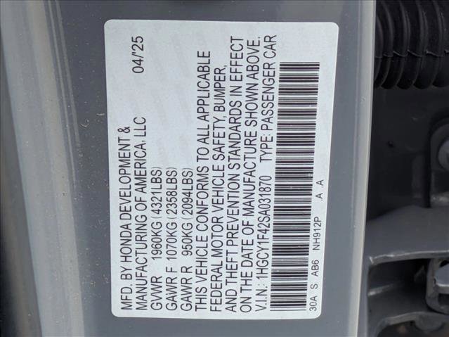 Used 2025 Honda Accord SE image 24