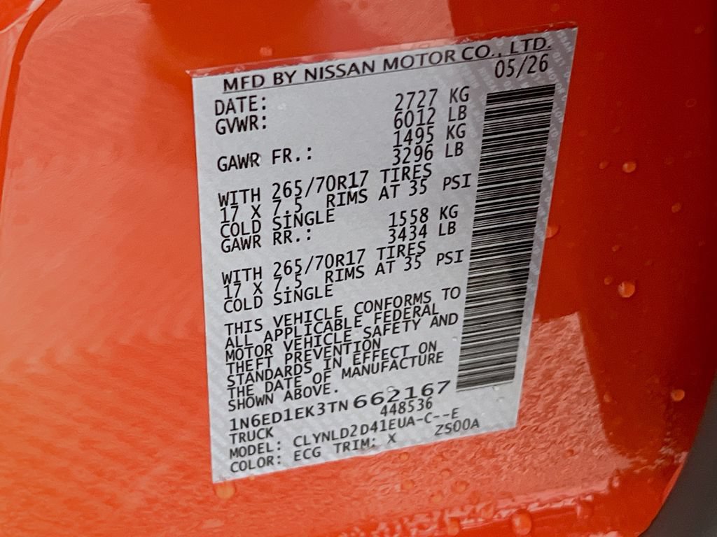 New 2026 Nissan Frontier PRO-4X AWD/4WD image 24