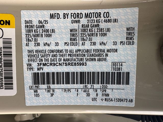 Certified 2025 Ford Bronco Sport Outer Banks w/ Outer Banks Tech Package+ image 29