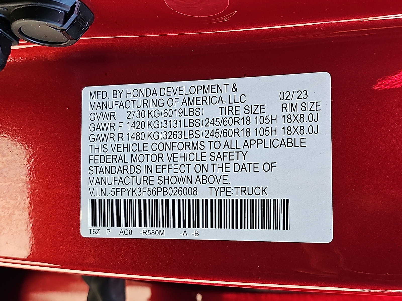 Used 2023 Honda Ridgeline RTL image 27