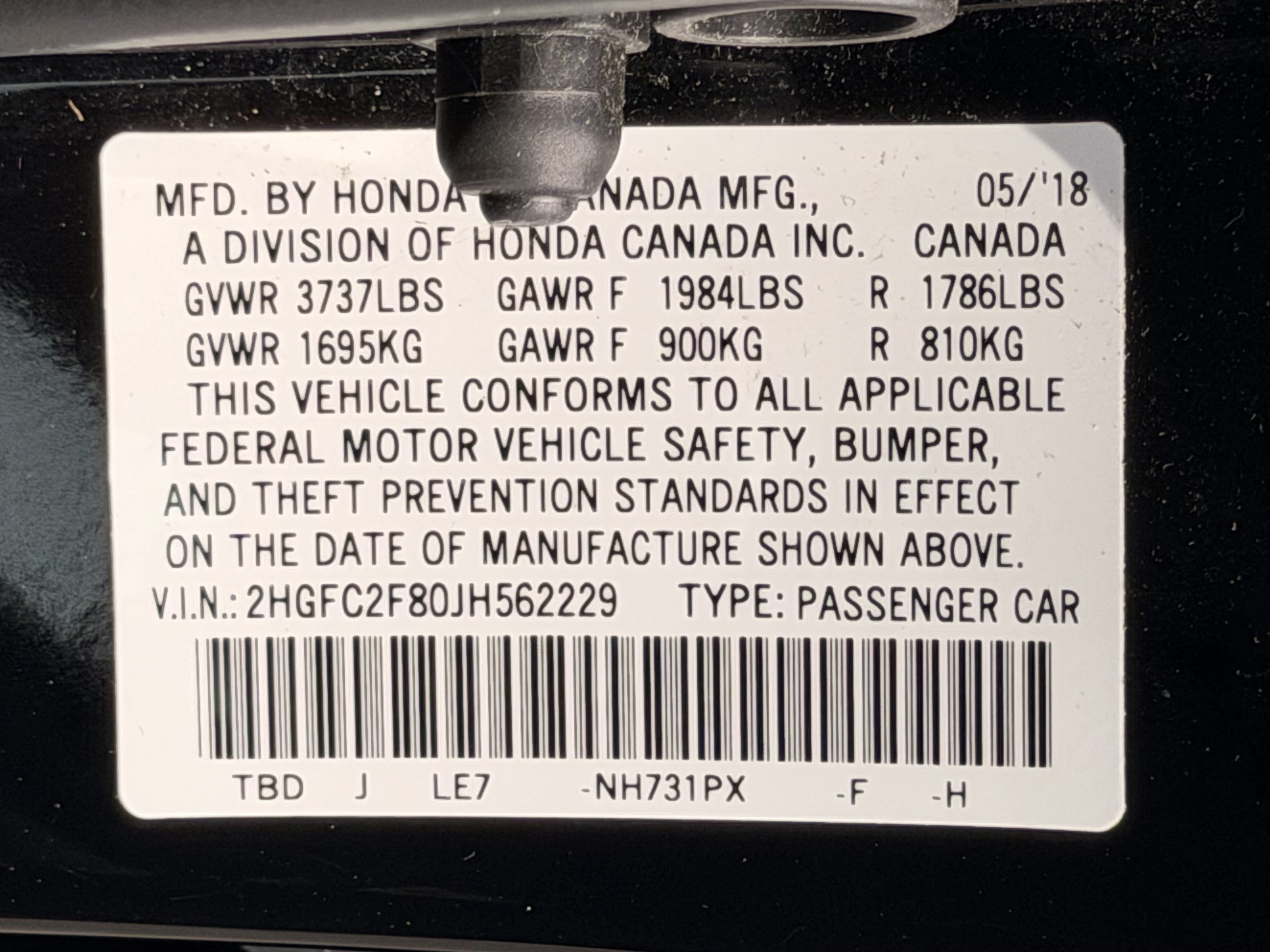 Certified 2018 Honda Civic EX image 28