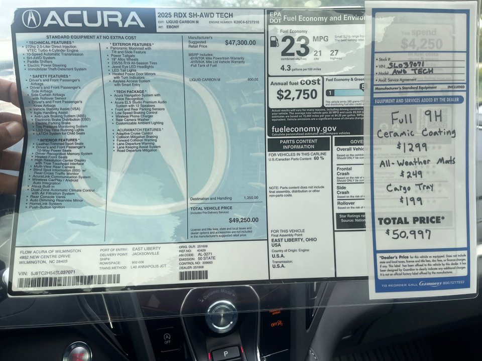 New 2025 Acura RDX w/ Technology Package image 33