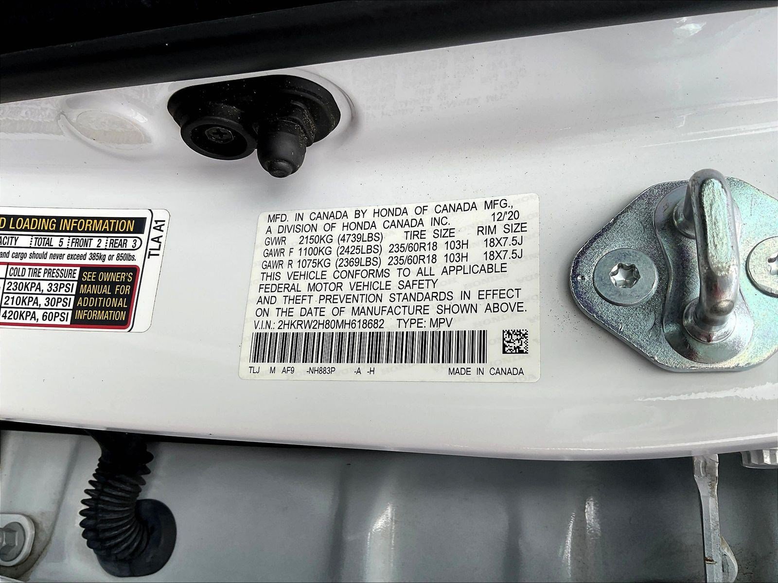 Certified 2021 Honda CR-V EX-L image 19