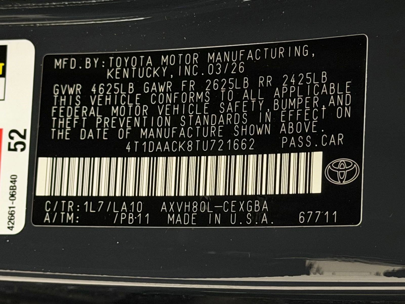 New 2026 Toyota Camry XLE w/ Premium Plus Package image 20