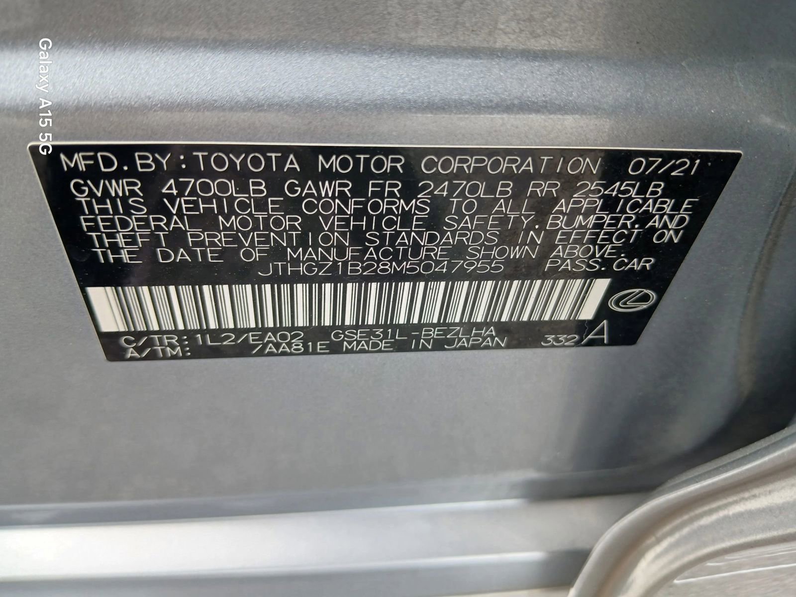 Used 2021 Lexus IS 350 F Sport RWD image 10
