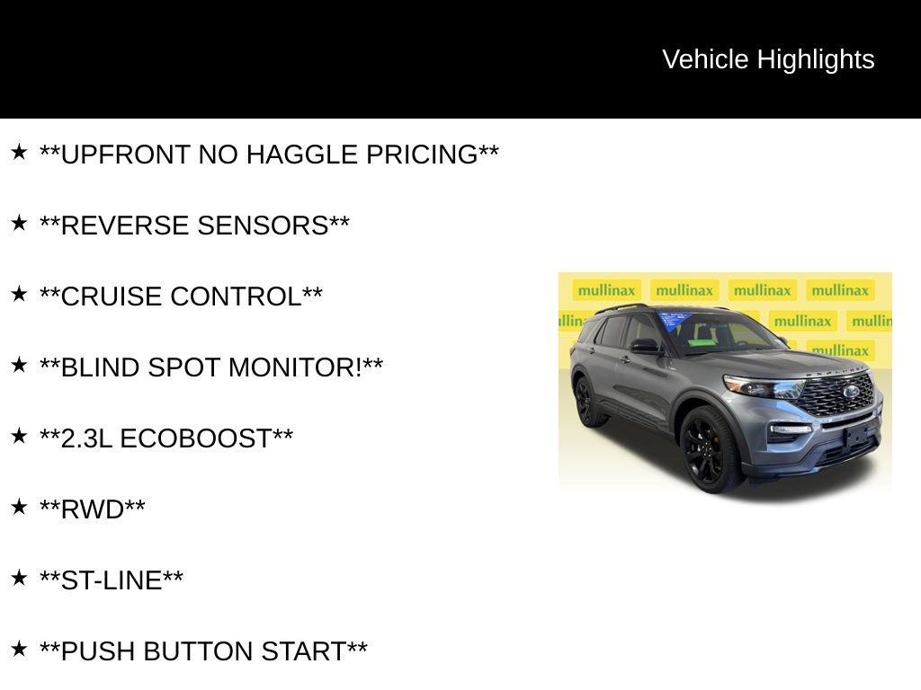Certified 2023 Ford Explorer ST-Line w/ Class IV Trailer Tow Package RWD image 12