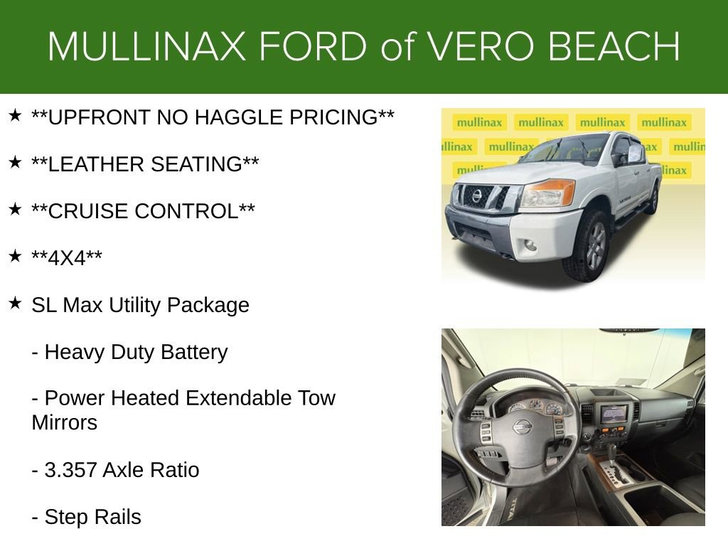 Used 2012 Nissan Titan SL w/ SL Max Utility Pkg image 5