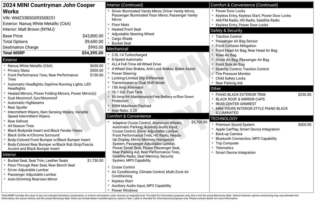 Certified 2024 MINI Cooper Countryman John Cooper Works image 12