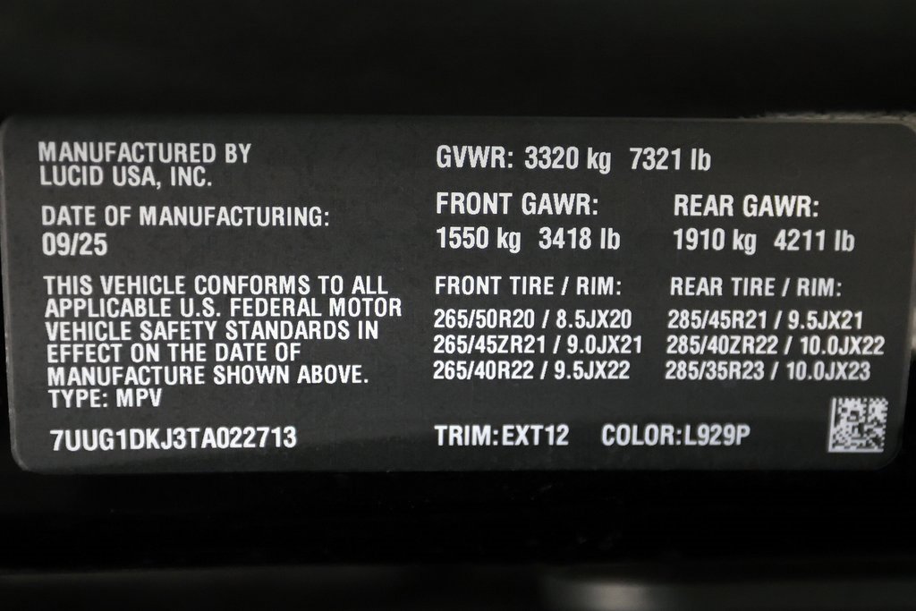 Used 2026 Lucid Gravity Dream image 62