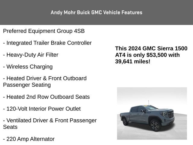 Used 2024 GMC Sierra 1500 AT4 w/ AT4 Premium Package AWD/4WD image 20