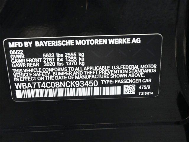 Used 2022 BMW 740i xDrive w/ M Sport Package image 18