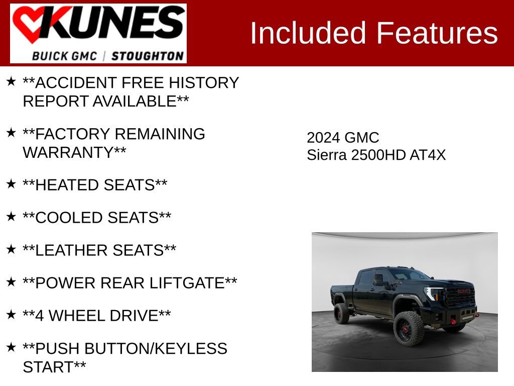 Used 2024 GMC Sierra 2500 AT4X AWD/4WD image 3