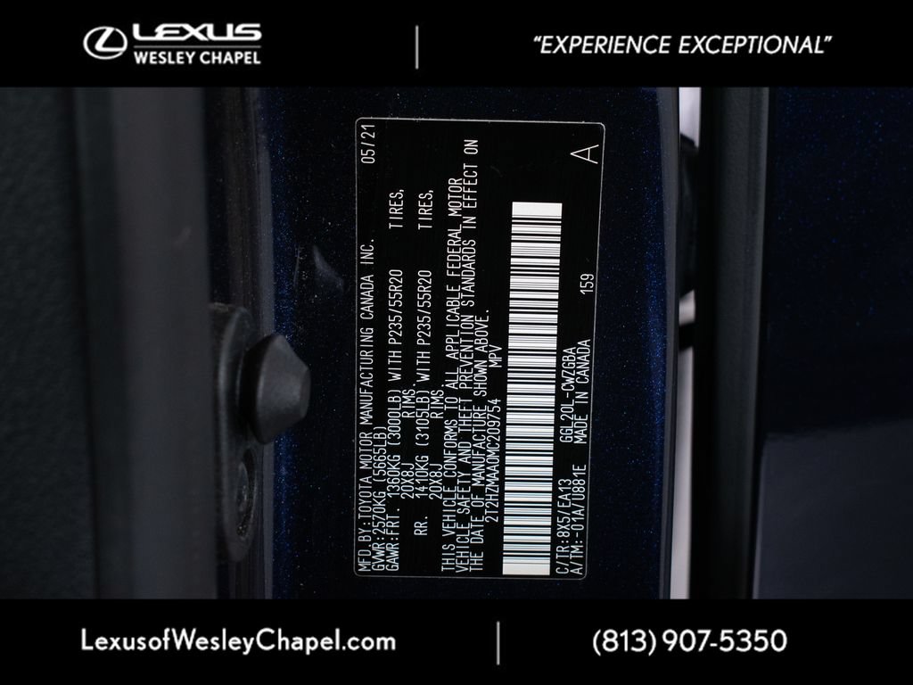 Certified 2021 Lexus RX 350 FWD w/ Premium Package image 24