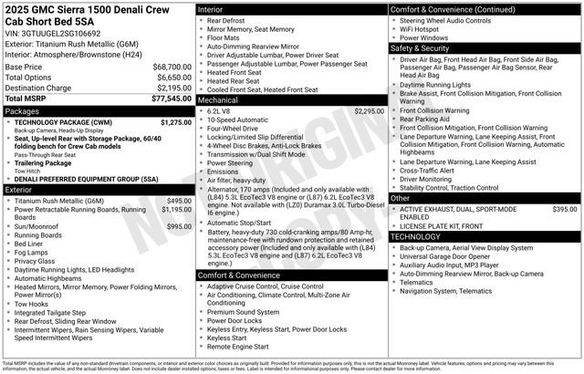 Used 2025 GMC Sierra 1500 Denali w/ Technology Package image 43