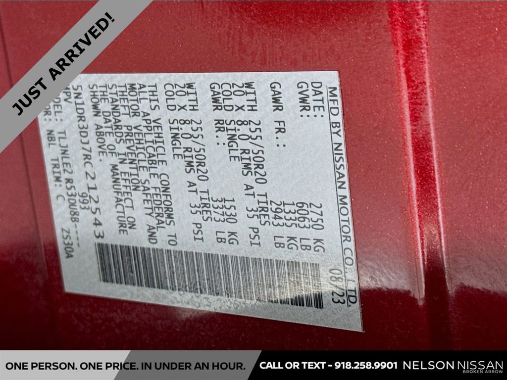 Certified 2024 Nissan Pathfinder Platinum w/ Cargo Package image 35