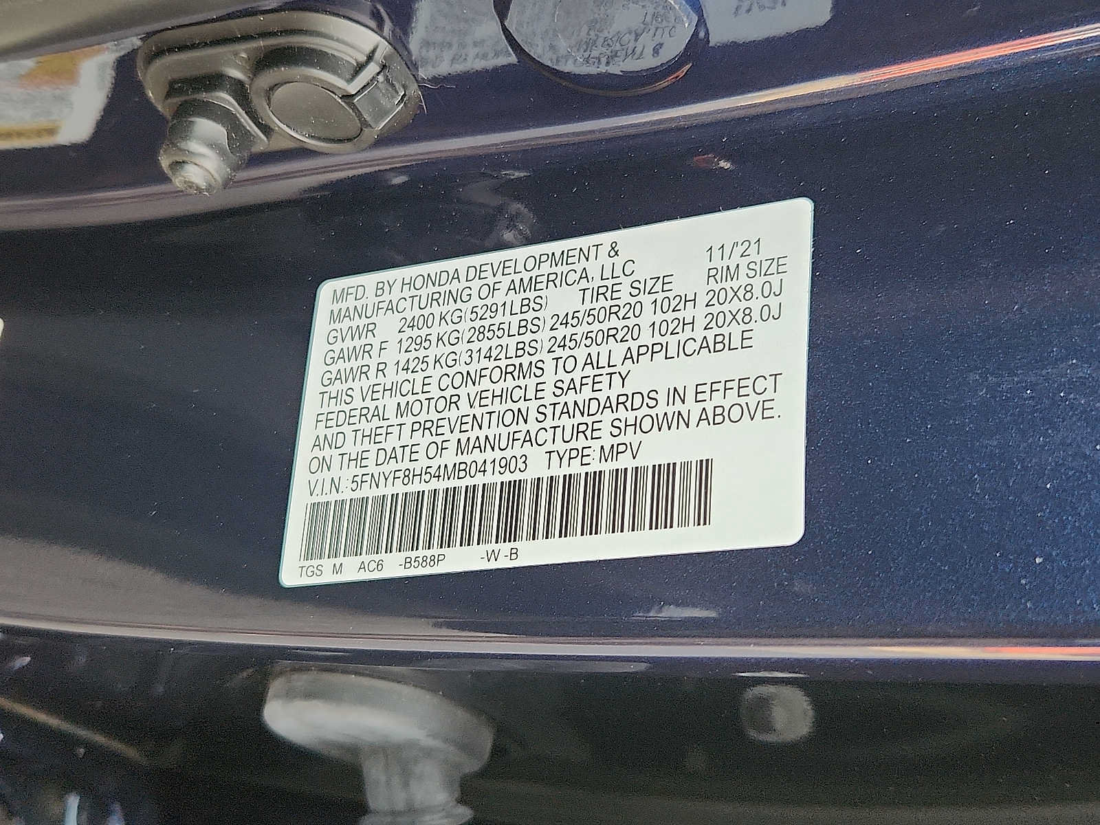 Certified 2021 Honda Passport EX-L image 26