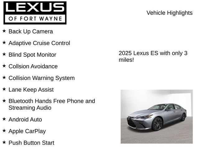 New 2025 Lexus ES 350 w/ Premium Package image 8