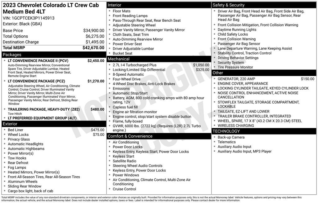 Certified 2023 Chevrolet Colorado LT w/ LT Convenience Package II image 7