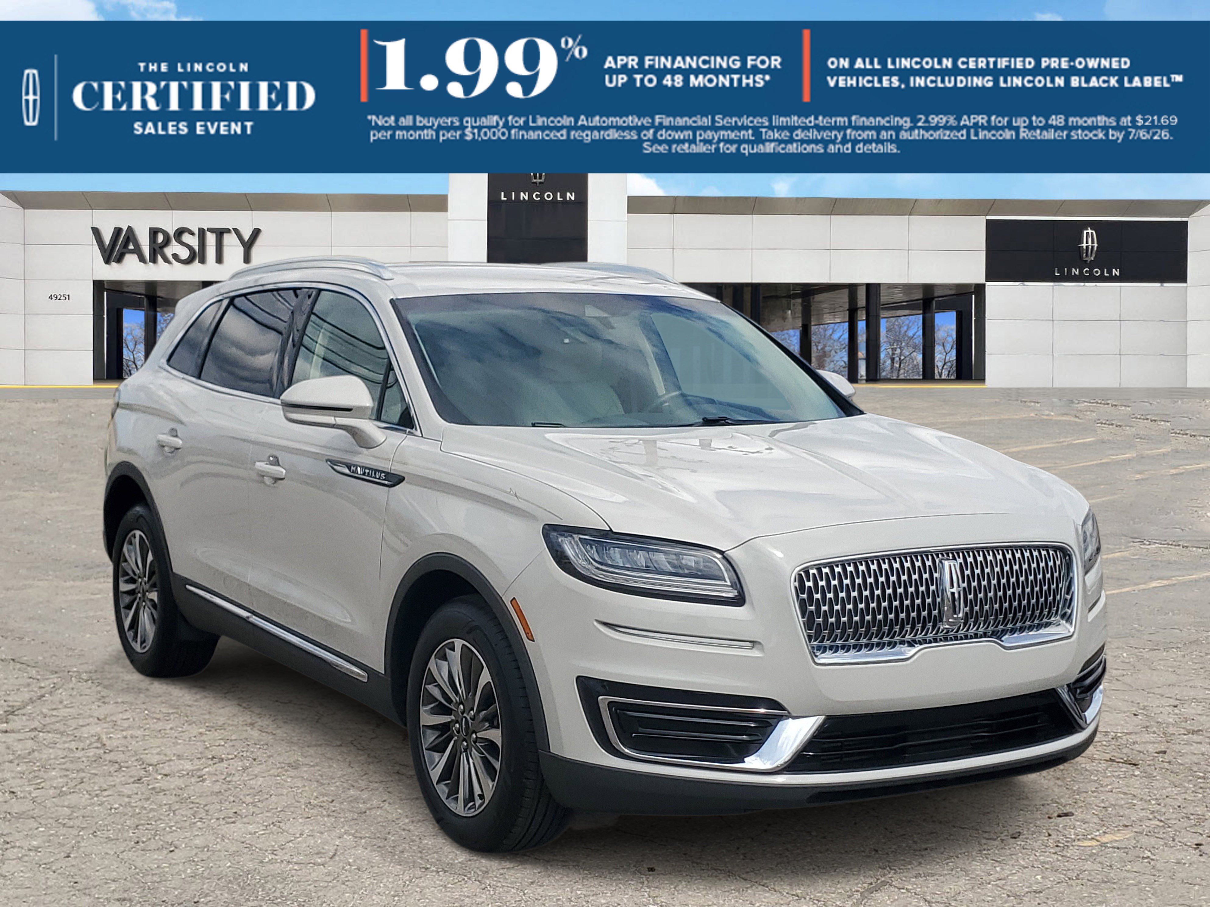 Certified 2020 Lincoln Nautilus Premier w/ Equipment Group 101A AWD/4WD 360° Tour