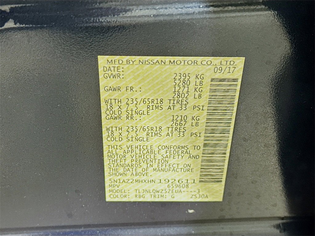 Used 2017 Nissan Murano SV image 34