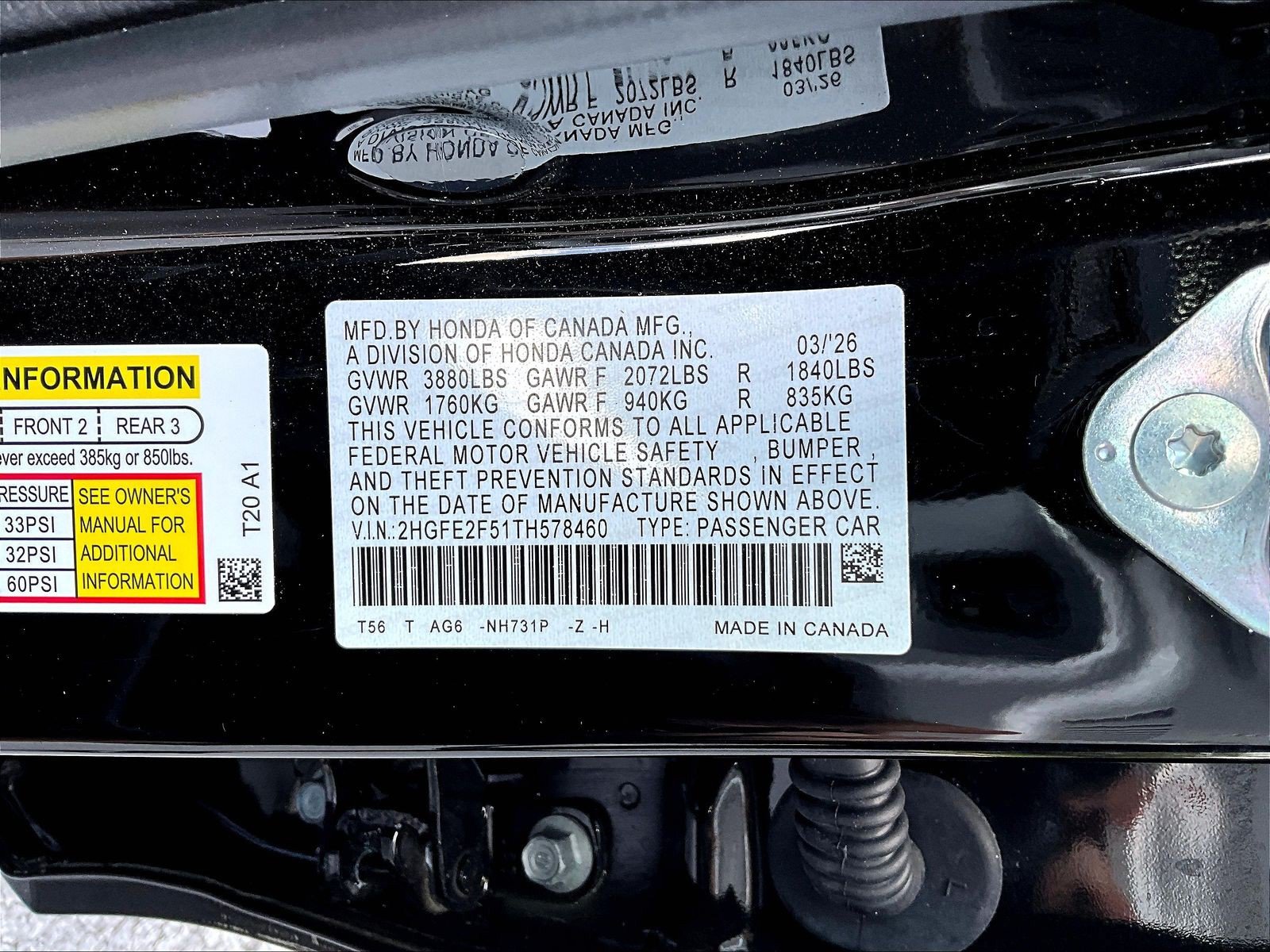 Certified 2026 Honda Civic Sport image 18