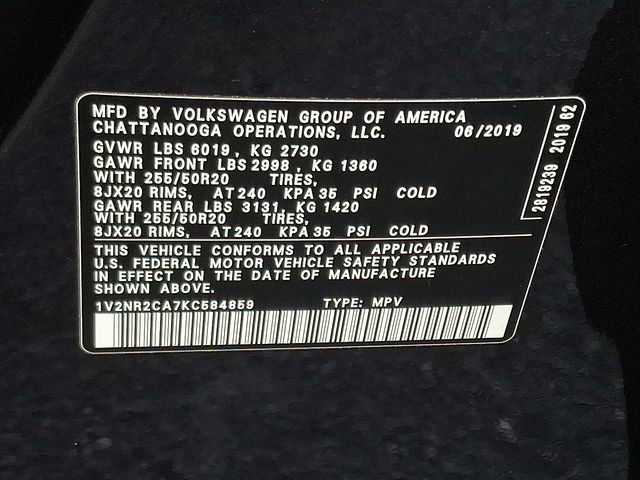 Used 2019 Volkswagen Atlas SEL Premium image 27