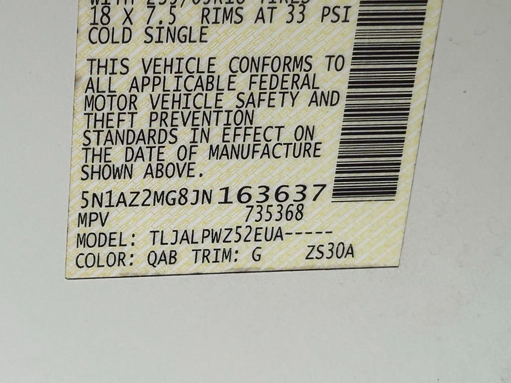 Used 2018 Nissan Murano S w/ Cargo Package image 43