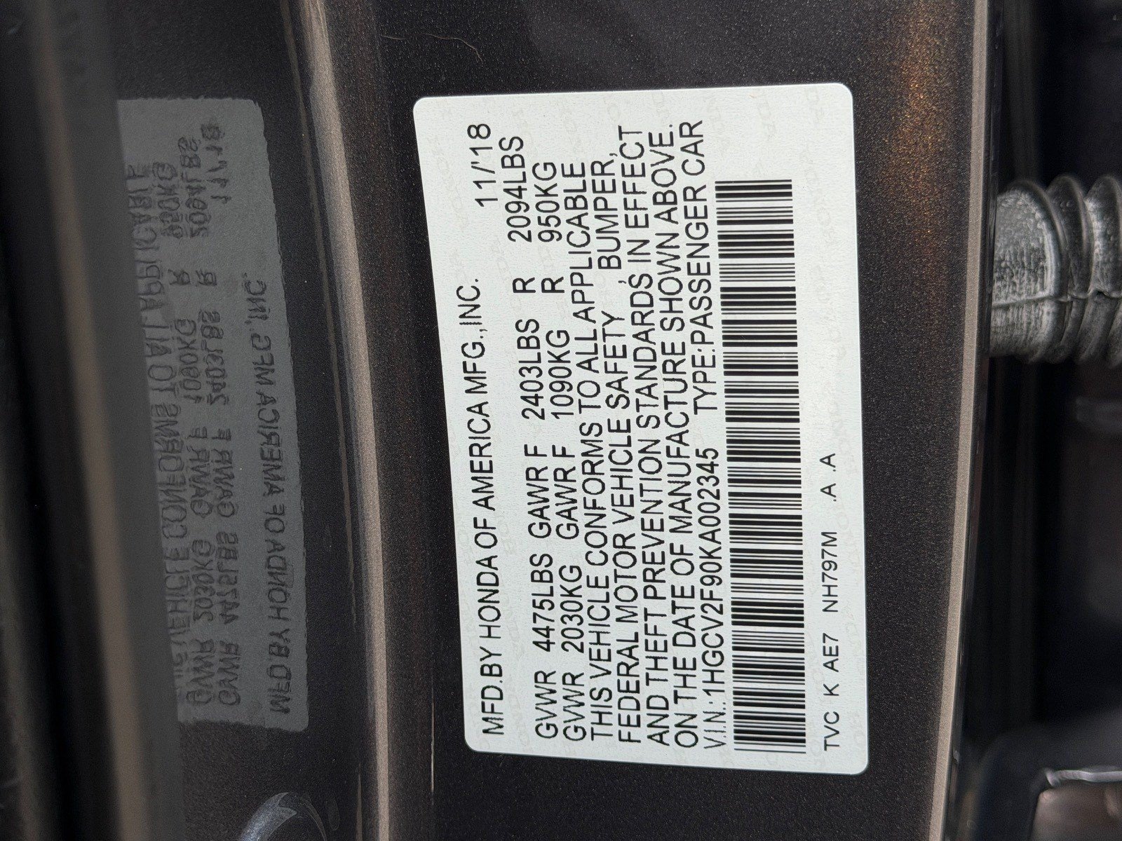 Used 2019 Honda Accord Touring image 36