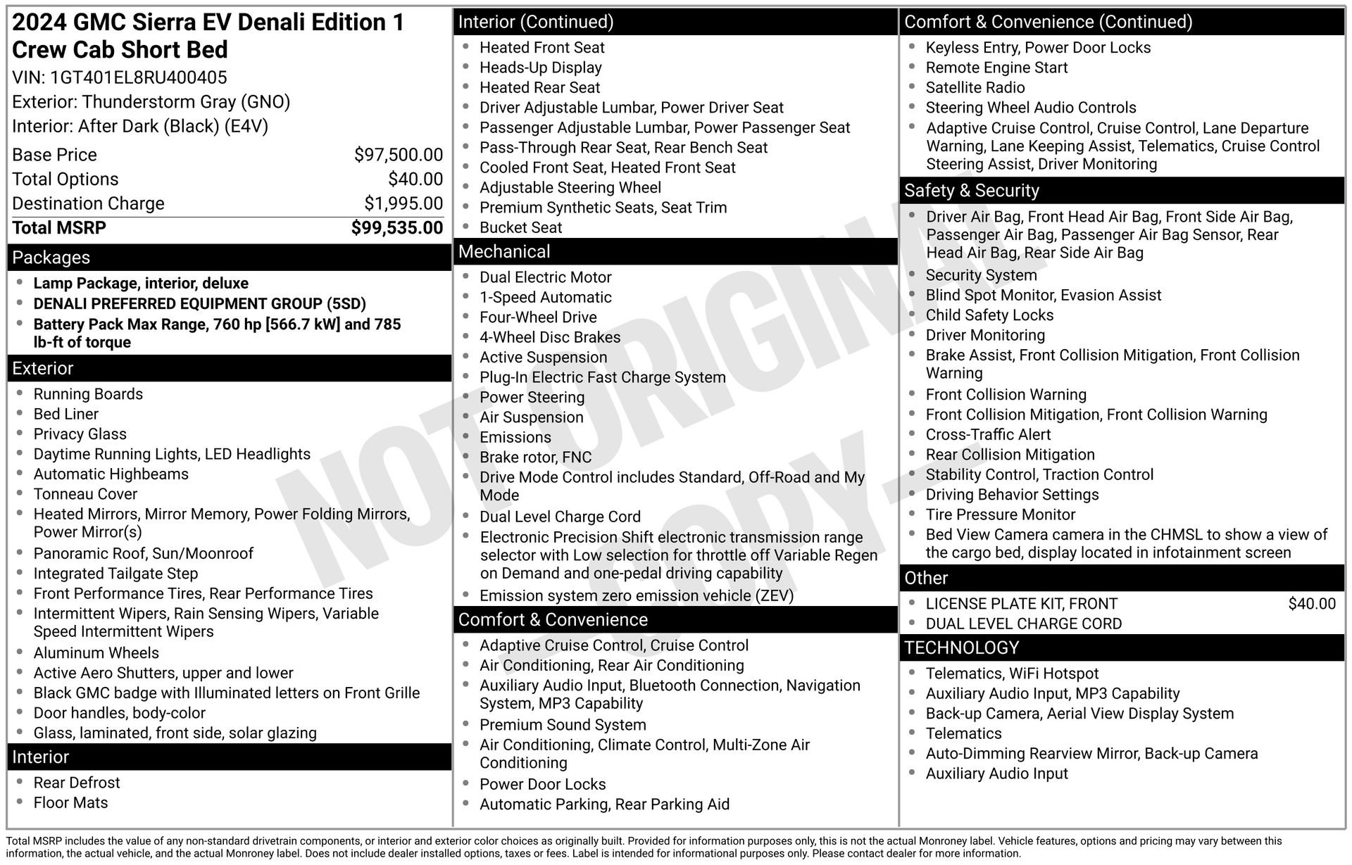 Used 2024 GMC Sierra EV Denali image 3