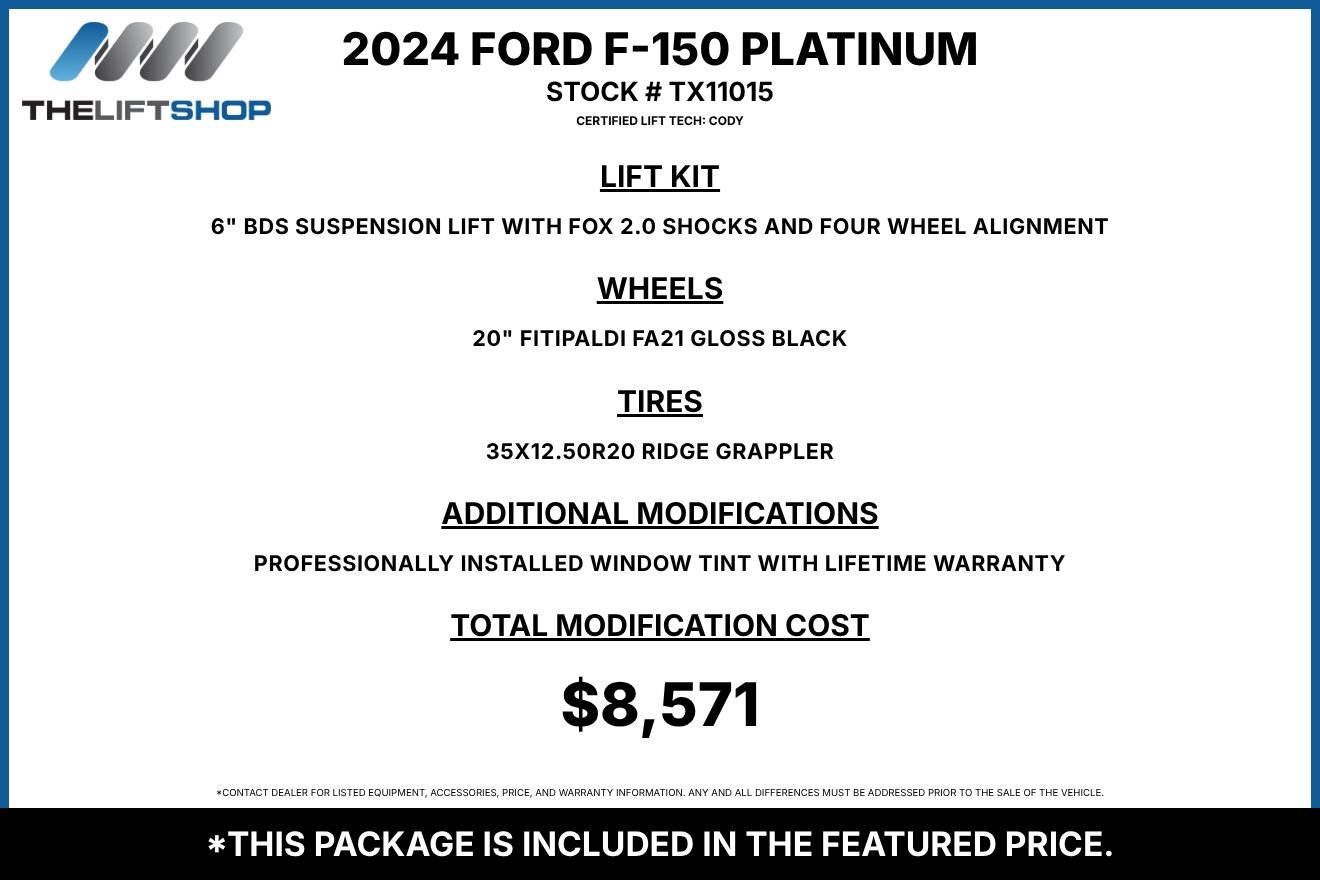 Used 2024 Ford F150 Platinum AWD/4WD image 2