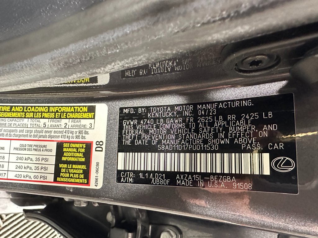 Used 2023 Lexus ES 250 w/ Premium Package AWD/4WD image 36