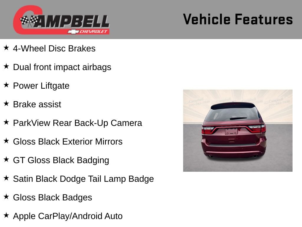 Used 2025 Dodge Durango GT w/ Blacktop Package image 16
