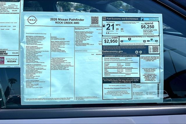 New 2026 Nissan Pathfinder Rock Creek AWD/4WD image 14