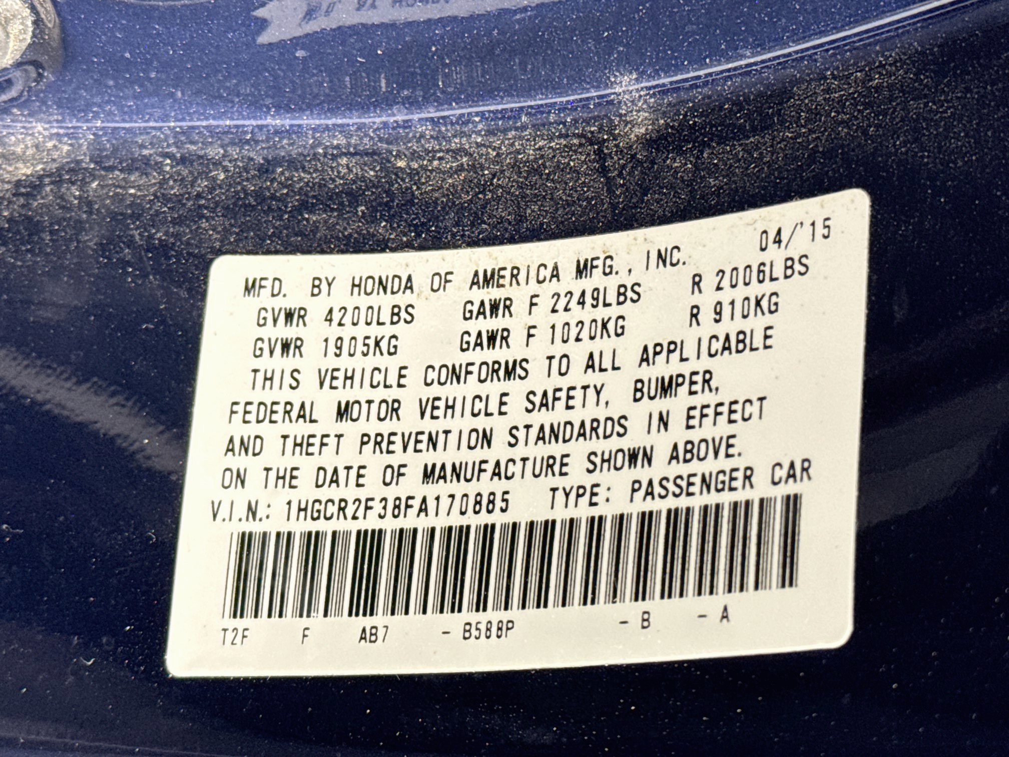 Used 2015 Honda Accord LX image 29