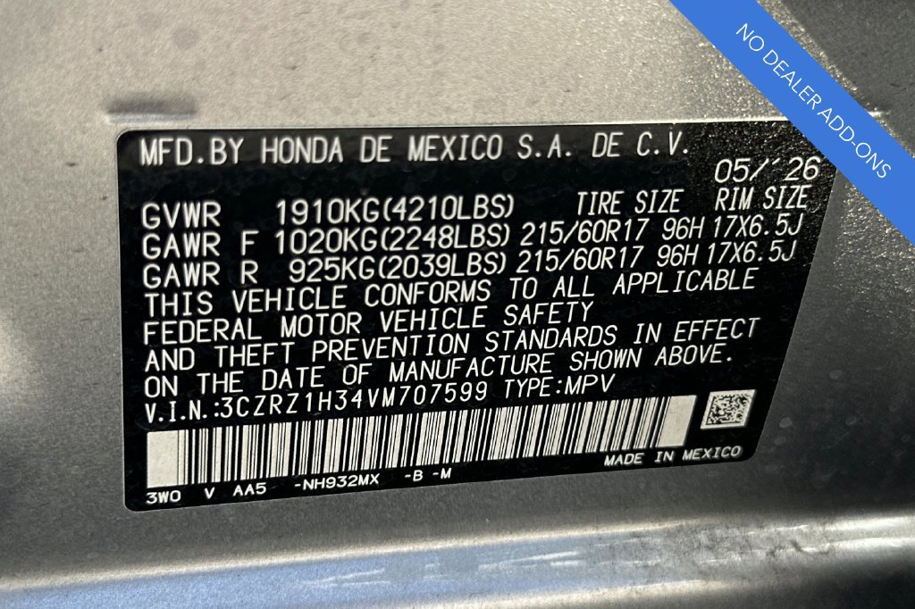 Certified 2027 Honda HR-V LX image 33