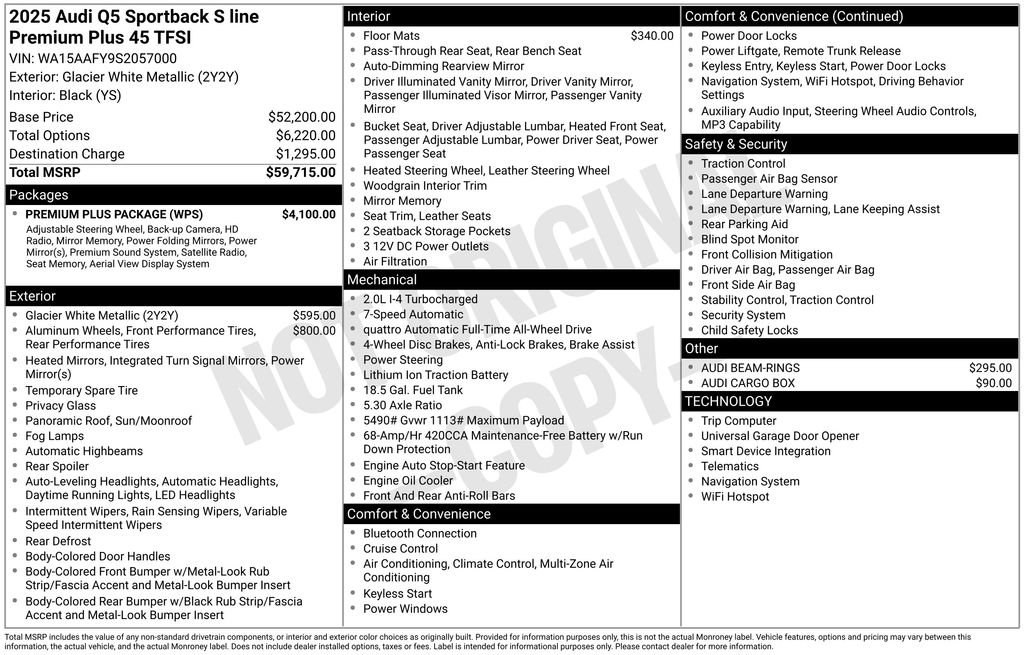 Certified 2025 Audi Q5 2.0T Premium Plus w/ Premium Plus Package AWD/4WD image 21