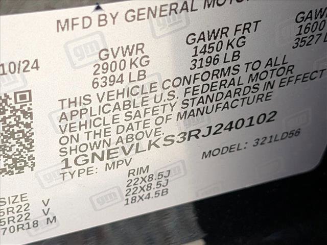 Used 2024 Chevrolet Traverse RS w/ LPO, Floor Liner Package AWD/4WD image 15